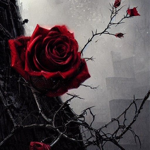 One red rose
