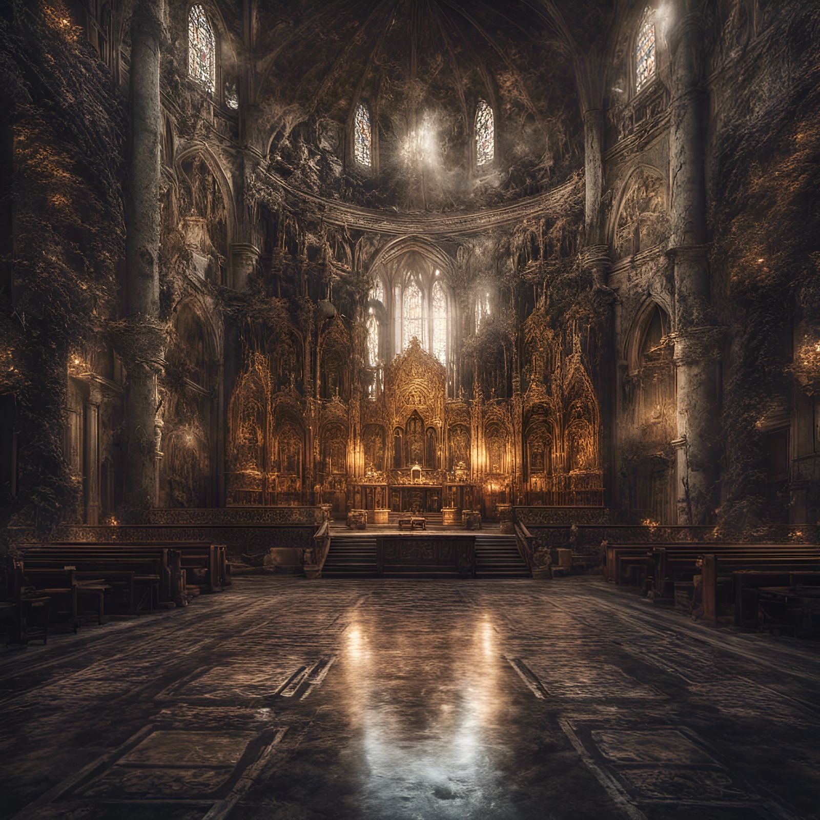 Antithesis of Divine Grace in Hyperrealistic Detail