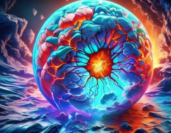 Underwater Human Life: Surrealist Oil Painting