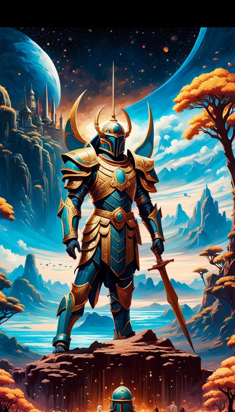 Enchanted Oasis: A Grand Harem Fantasy Concept Art