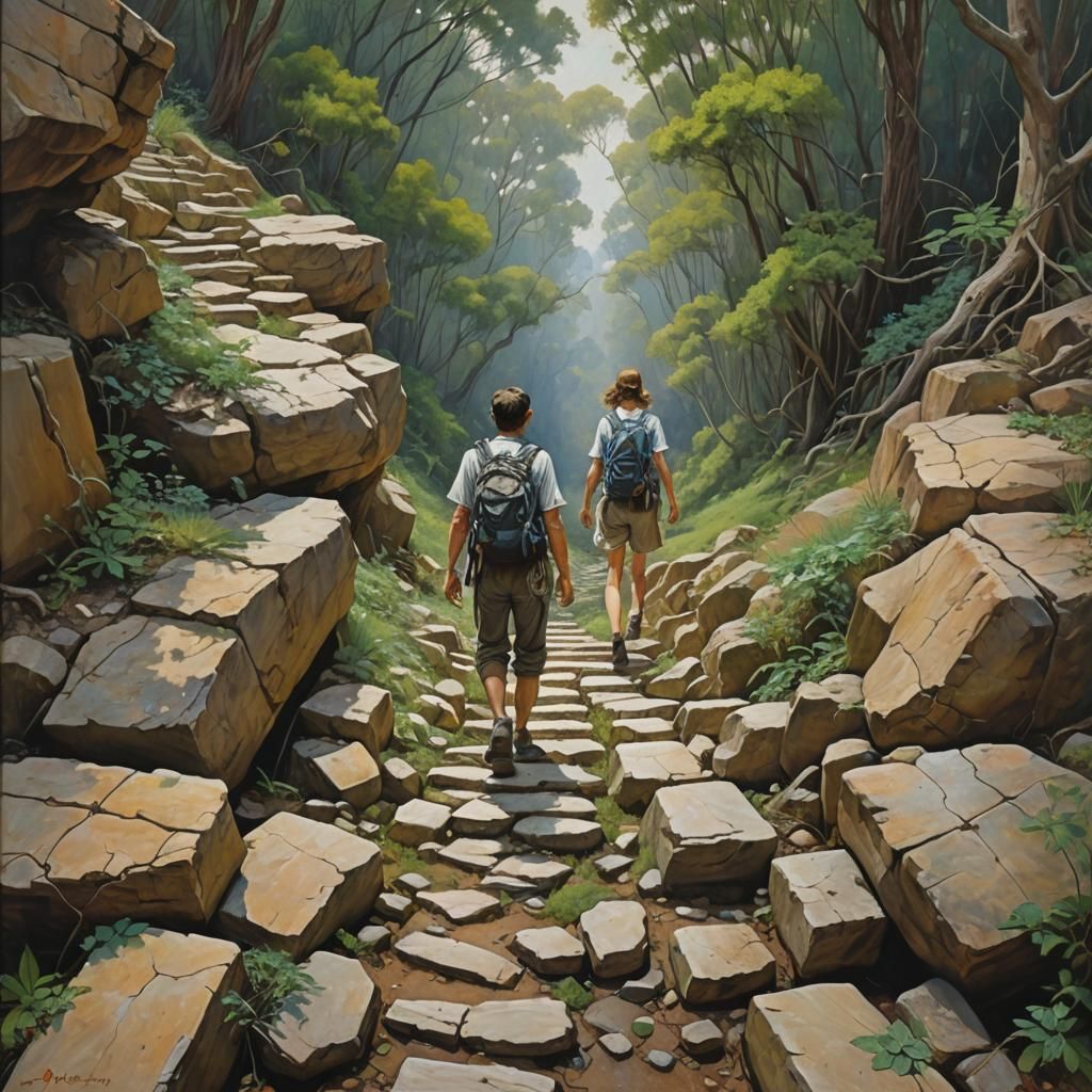 Pulsating Dream: Unreachable Distance in Oil Painting