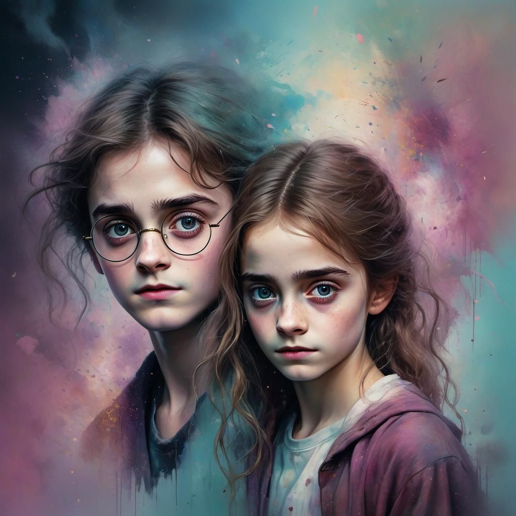 Harry Potter and Hermione Granger