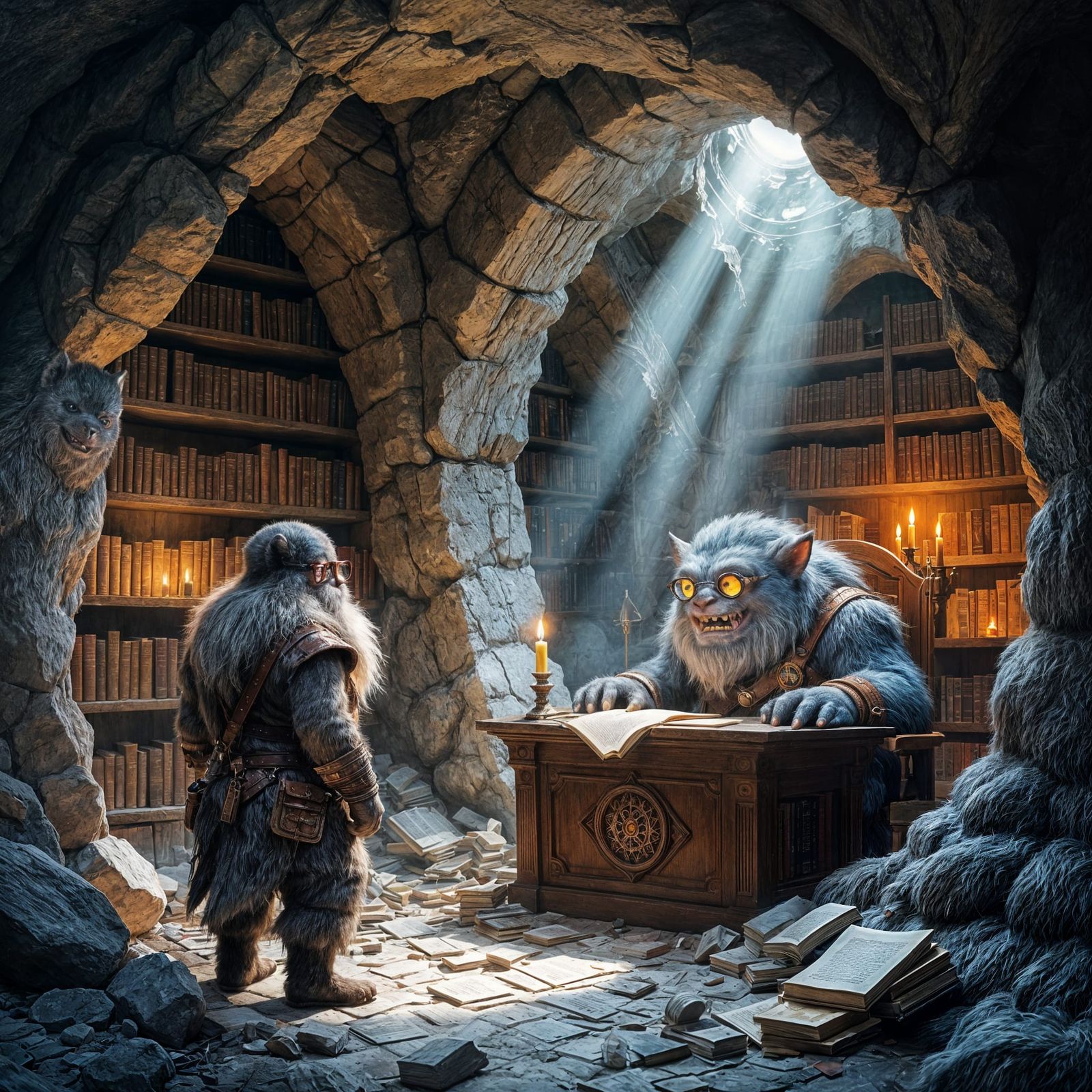 Miner Dwarf Discovers Underground Library