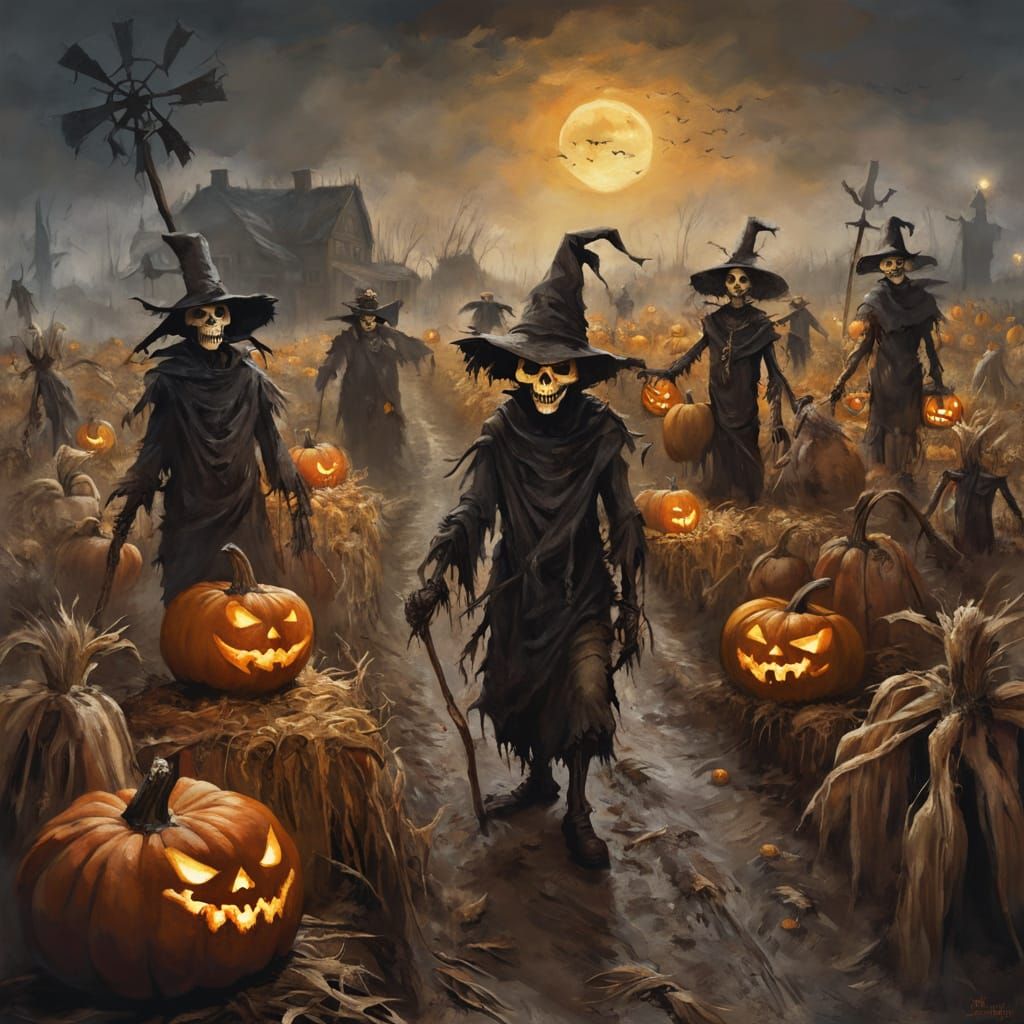 A cursed harvest festival at midnight