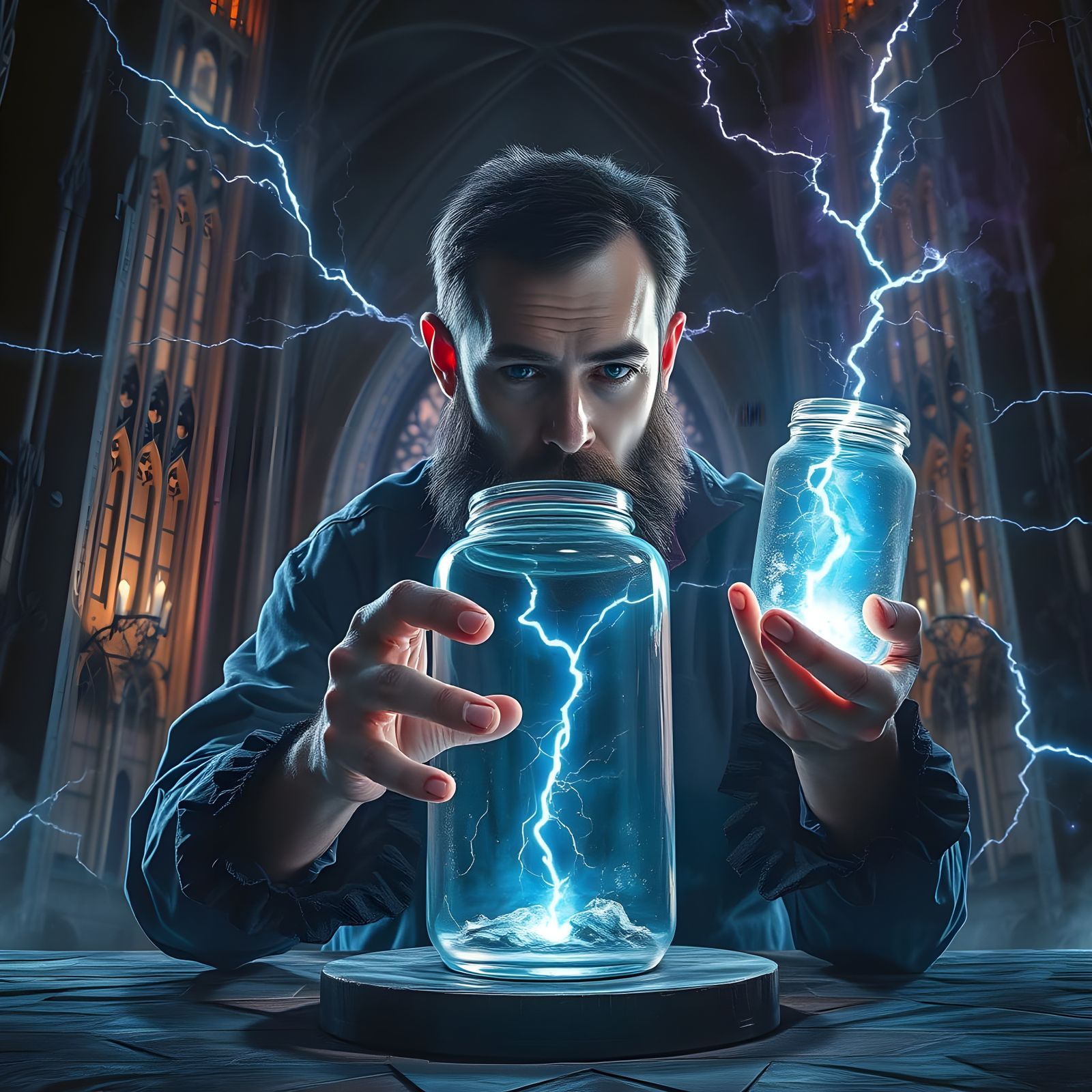 Alchemist Captures Lightning in a Jar