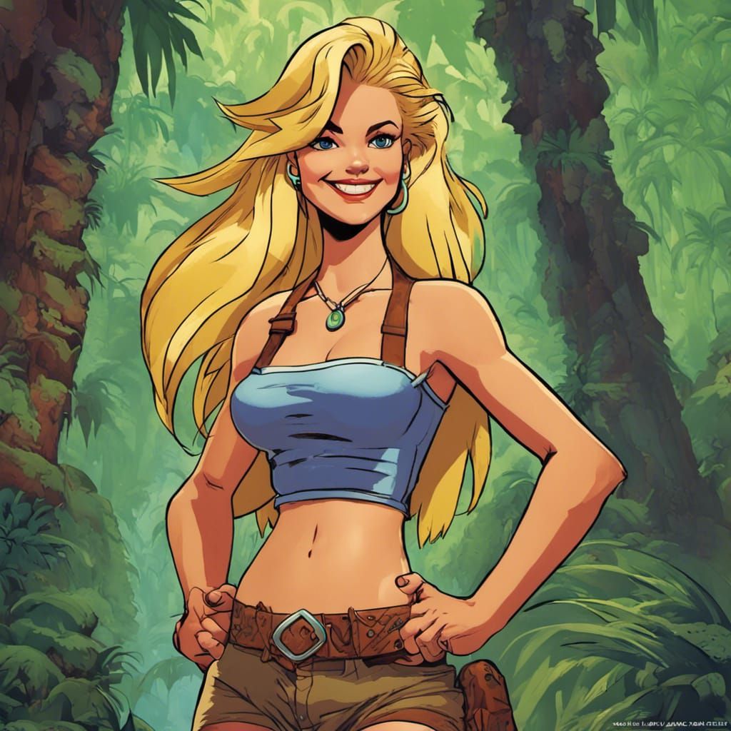Jill of the Jungle in Bruce Timm Style