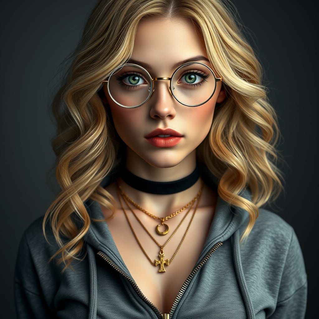 Ethereal Beauty in Gold and Gray