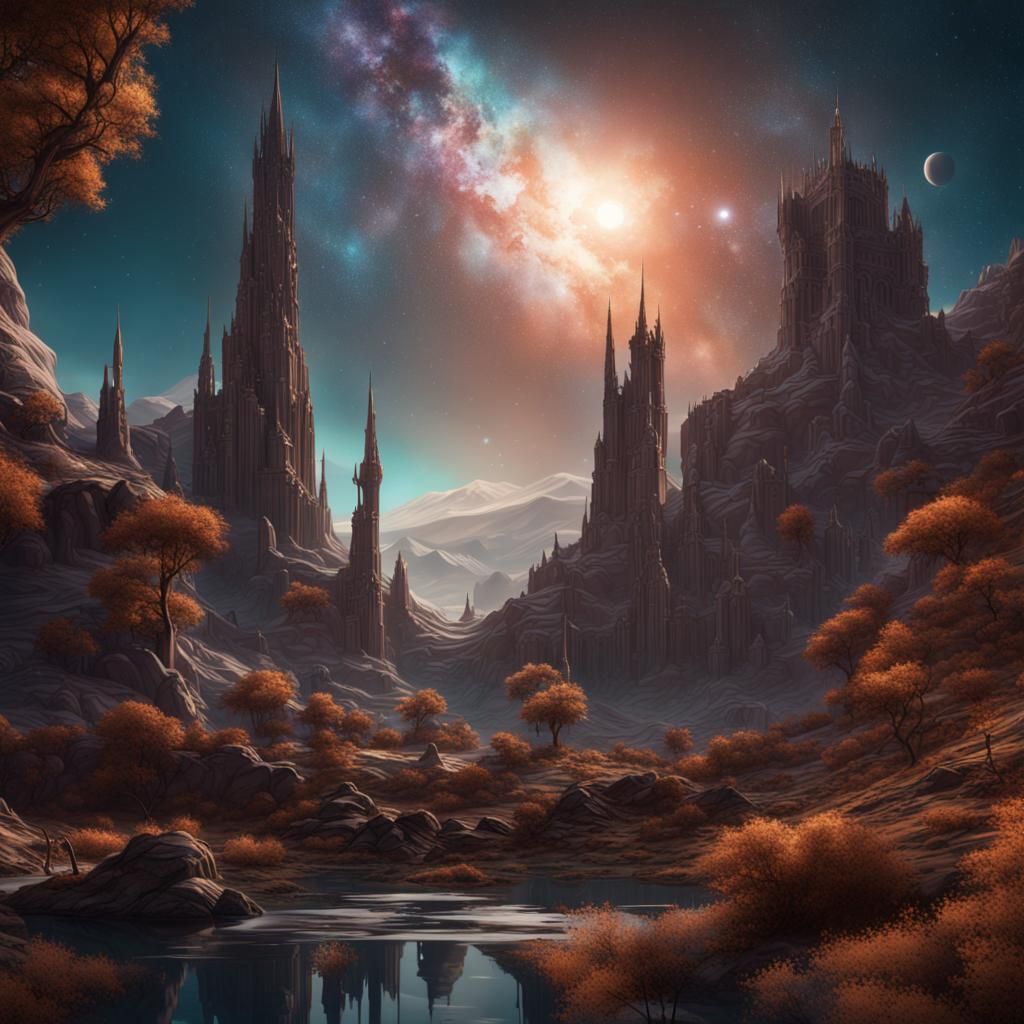 Fantastical Astronomy Concept Art in Deep Color