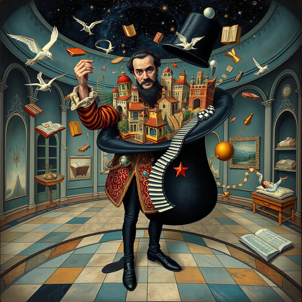 Renaissance Man Pulls Chaotic World From Magician's Hat