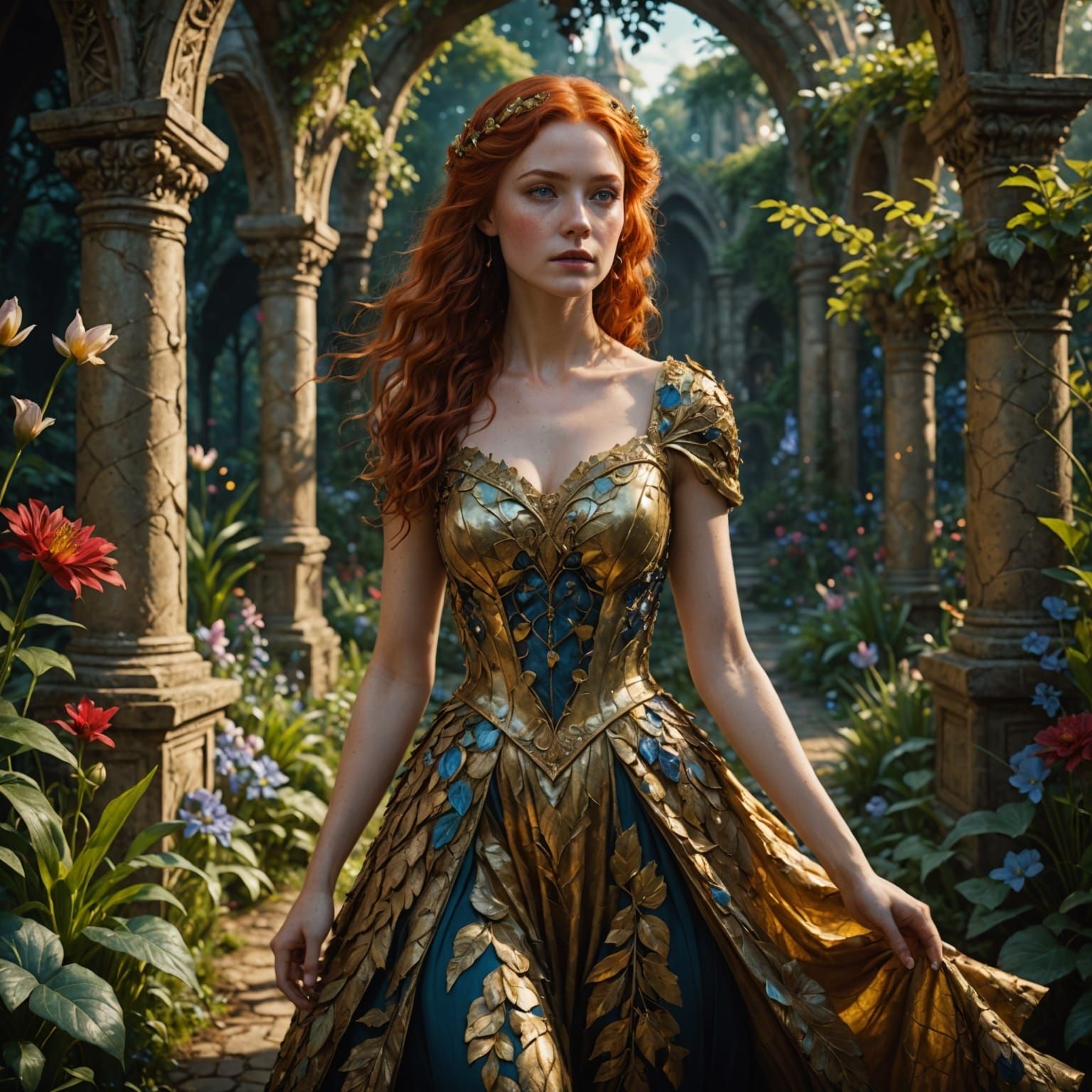 Fantastical Enchanted Garden Goddess