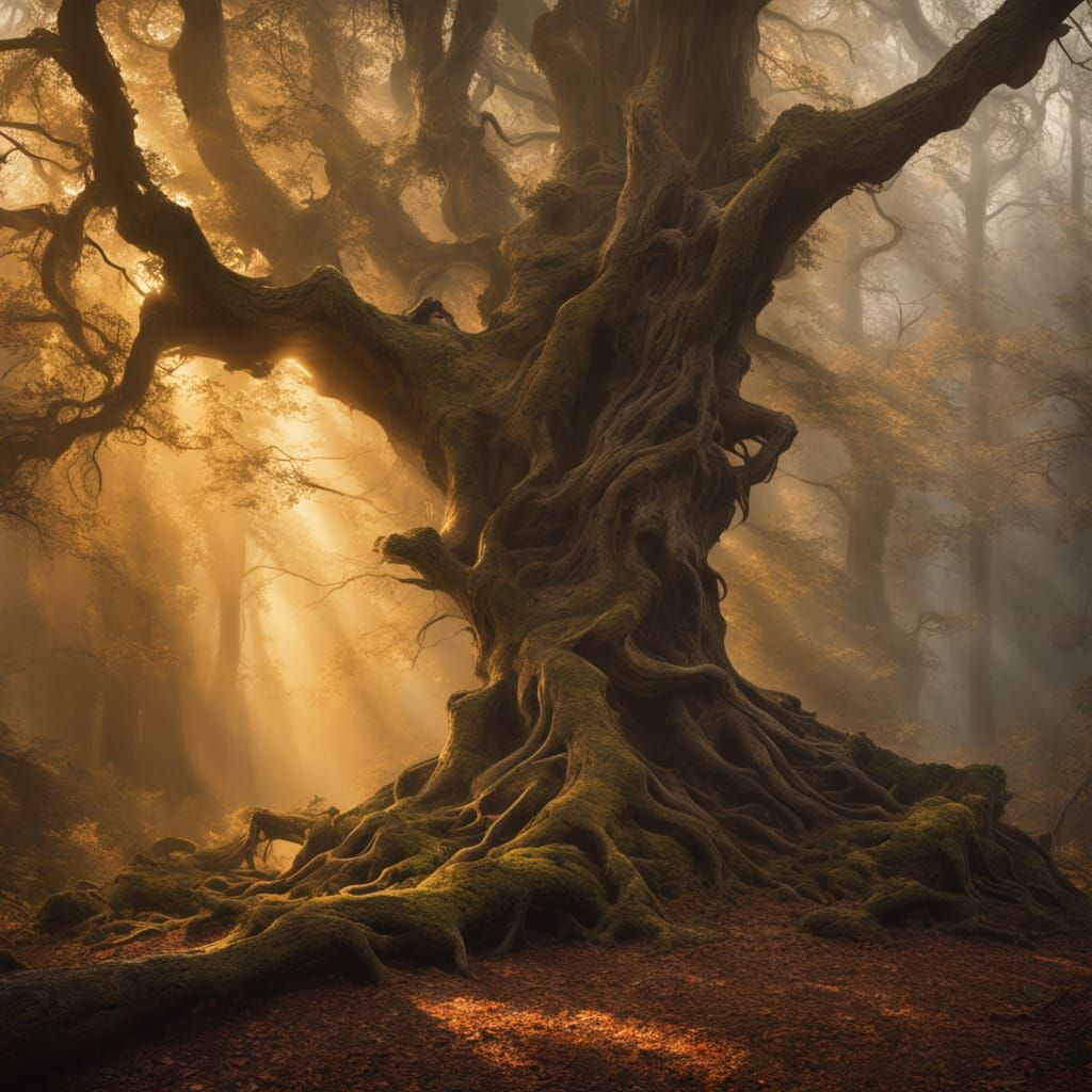 Morning linght in the forest