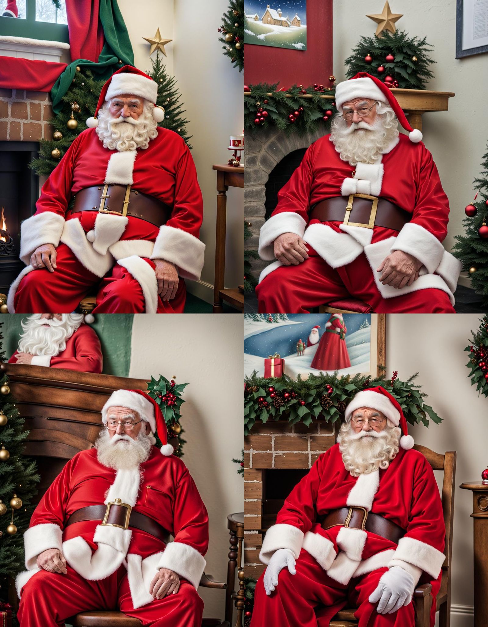 Father Christmas Awaits His Moment of Christmas Magic