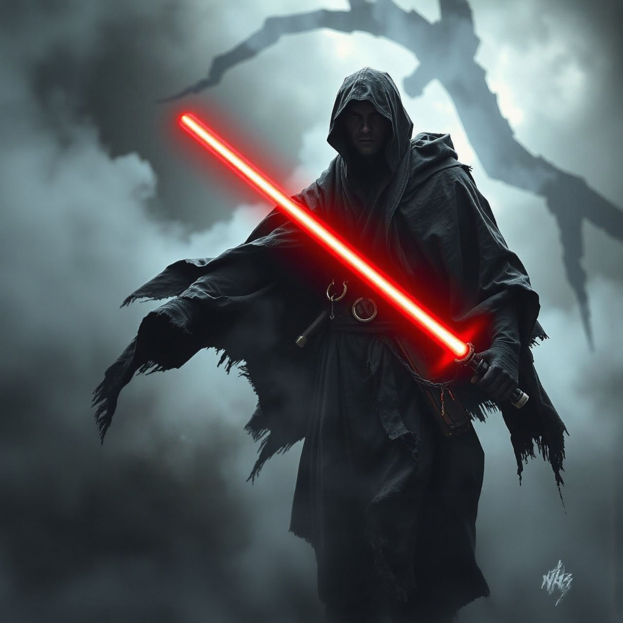Dark Sith Lord Ascends Amidst Eerie Fog