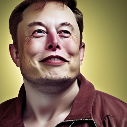 Elon Musk as Shrek: Professional Portrait