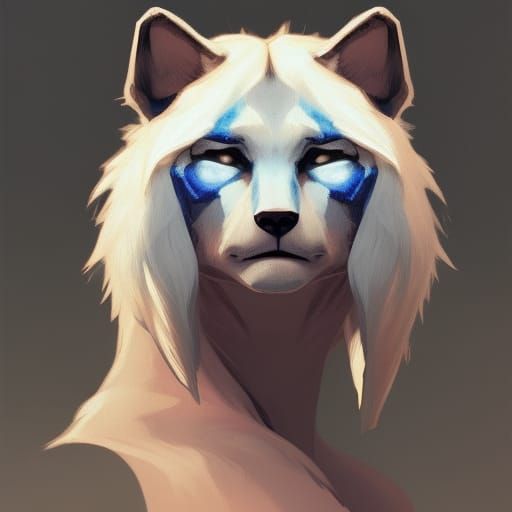 Detailed Furry Portrait Concept Art in 8k
