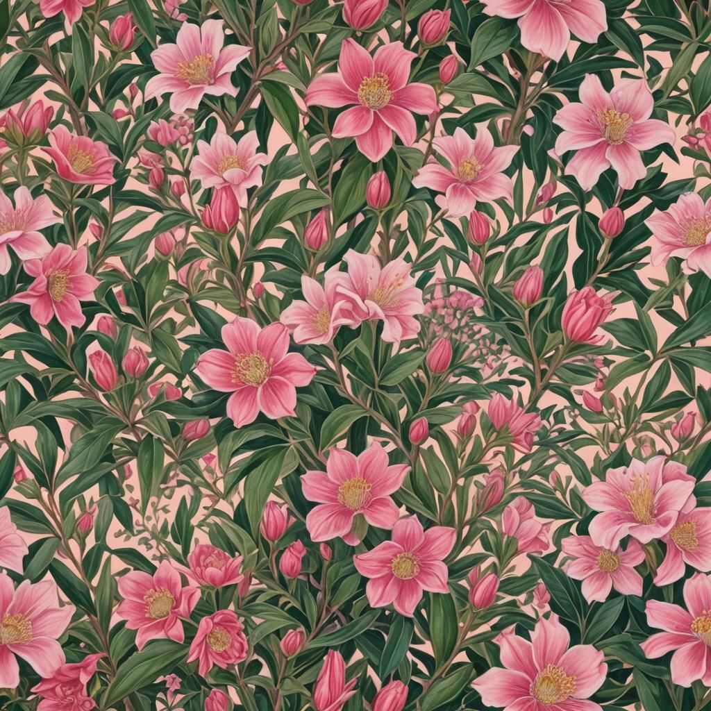 Detailed Gouache Painting of a Fresh Rose