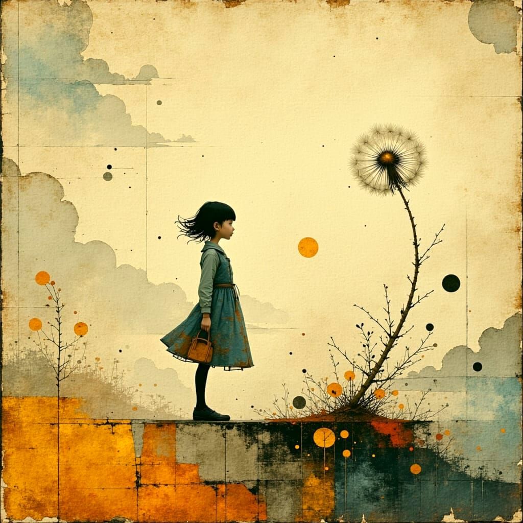“Be like a dandelion. Whenever they fall apart, they start again. Have hope.”