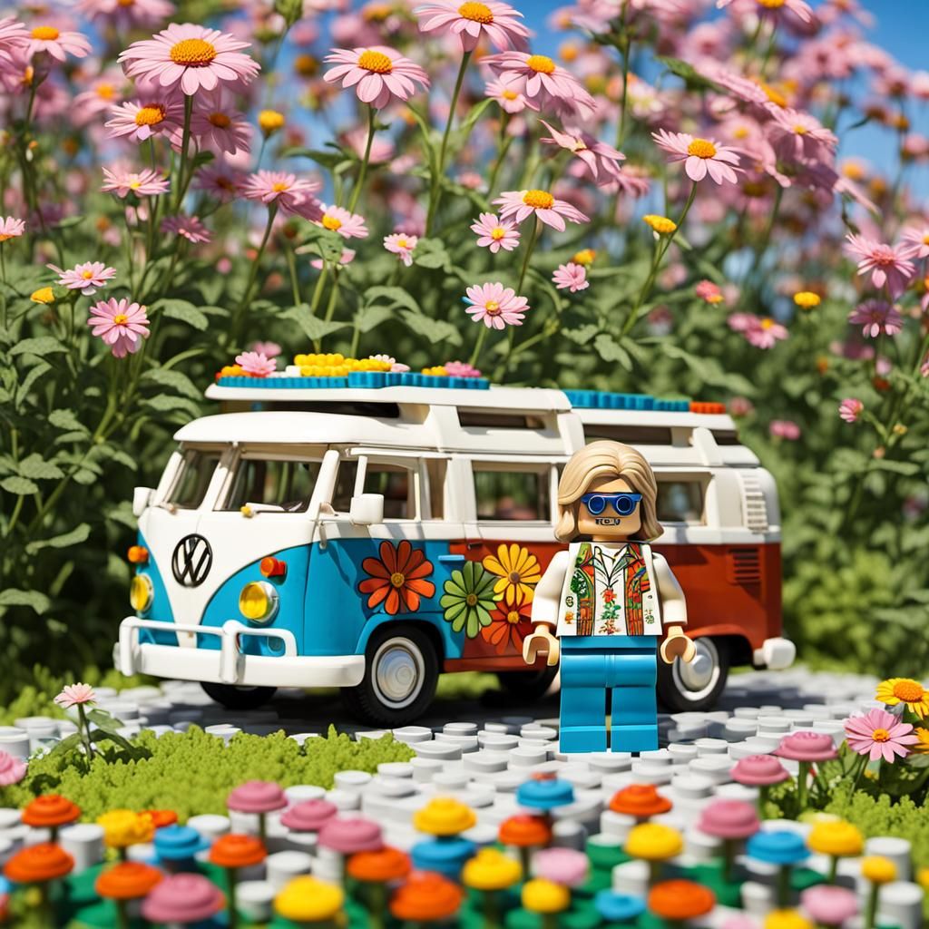 Groovy 60's ( lego hippie )