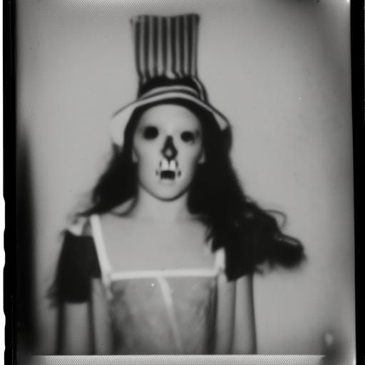 Scary Vintage Polaroid Photograph from 1952