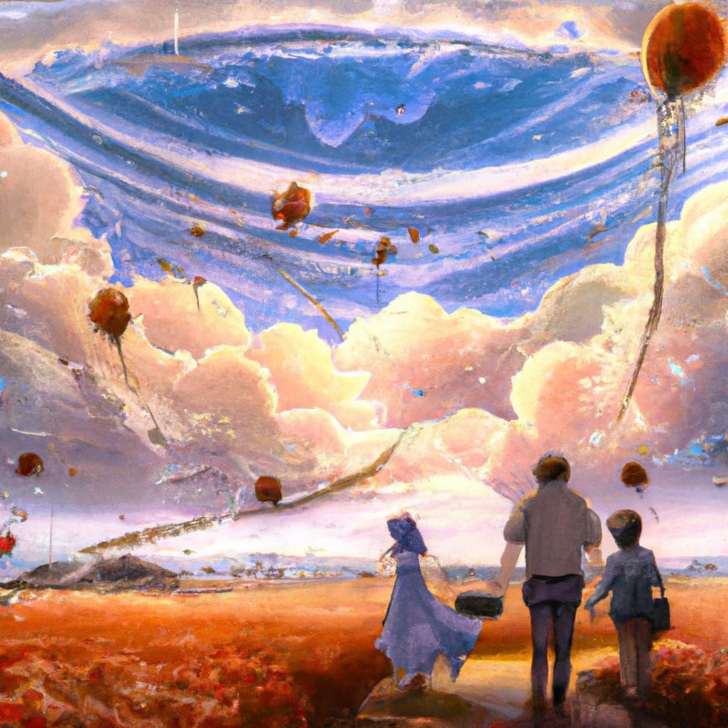 Ghibli-esque Anime Key Visual with Deep Color