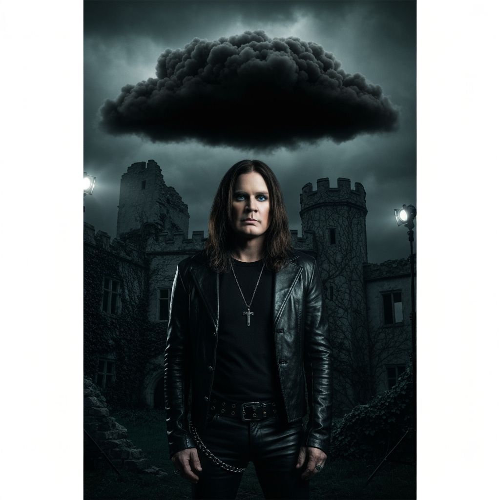 Ozzy Osbourne Teaching Angels to Sing: Charcoal Drawing