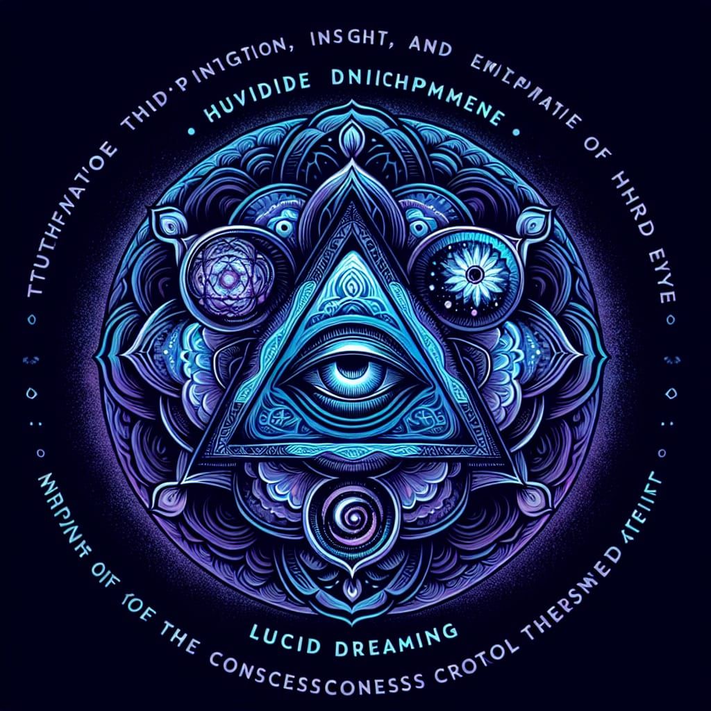 Ajna Chakra: Third Eye in Psychedelic Vision