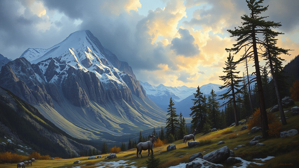 Oil Painting in the Style of James Gurney