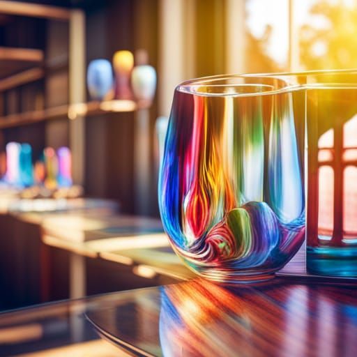 Sunlit Crystal Glass Shop in 3D