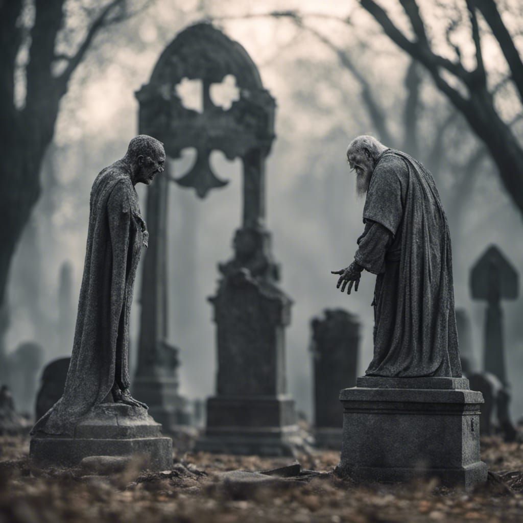 Cursed Graveyard Battle: Vengeance in 8k