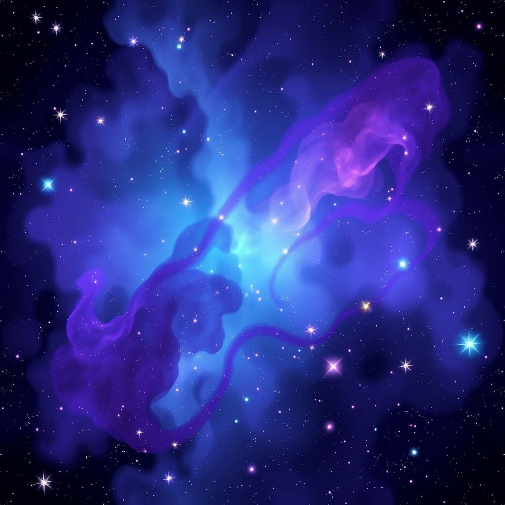 Cosmic Dreamscape in Vibrant Nebula Colors