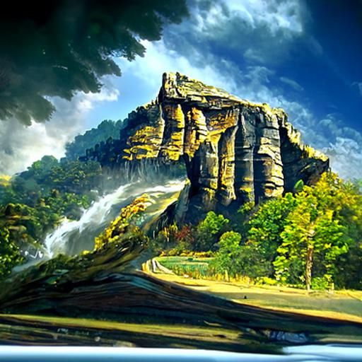 Tennessee Landscape in Oil Painting Style