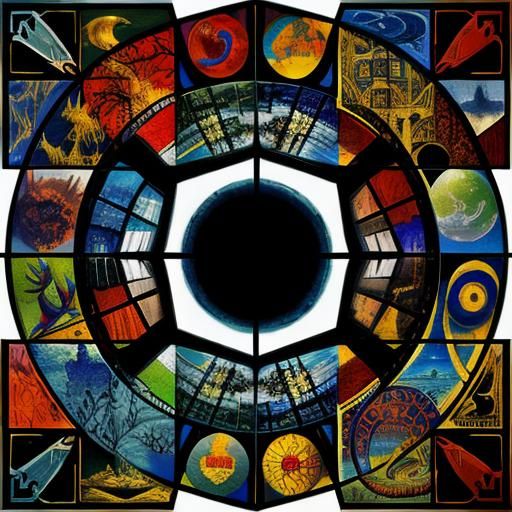 Colorful Stygian Landscape in Hyperrealistic CGI