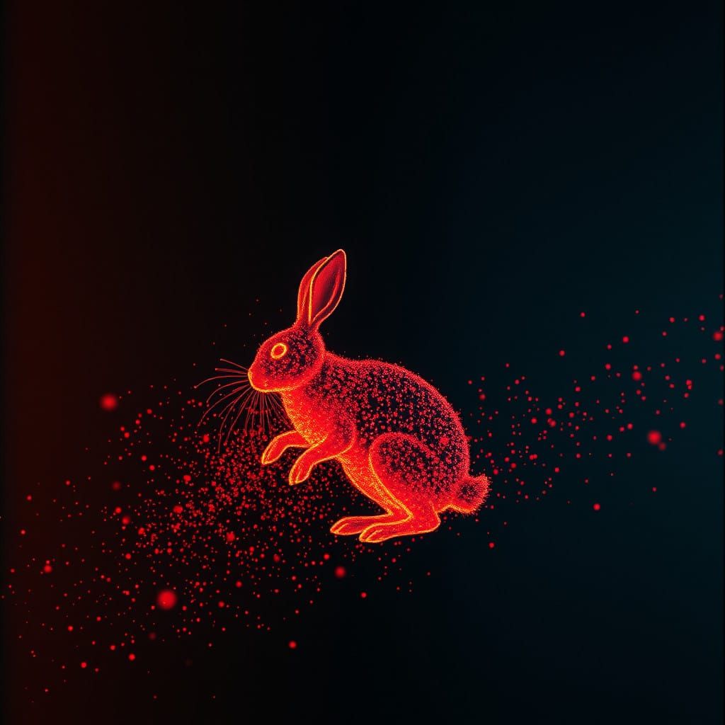 Cosmic Rabbit Emerges from Celestial Dance