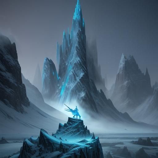Icy Bow and Arrow in Fantasy Concept Art