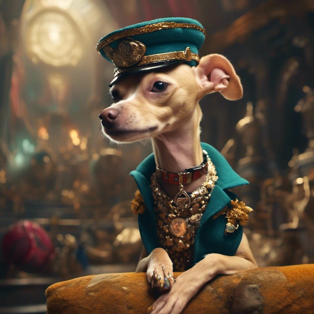 Majestic Emperor with a Sneer in Detailed Matte Painting