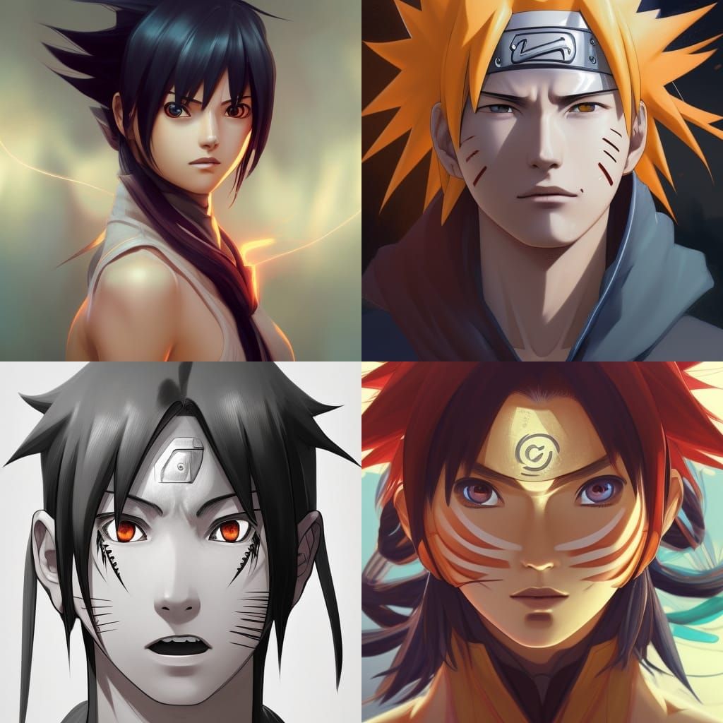 Hyperdetailed Naruto Portrait Concept Art