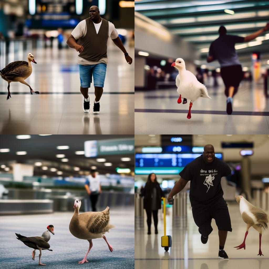 Shaquille O'Neal's Airport Goose Chase: Photo