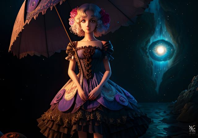 Cyberpunk Cityscape with Flying Vehicles