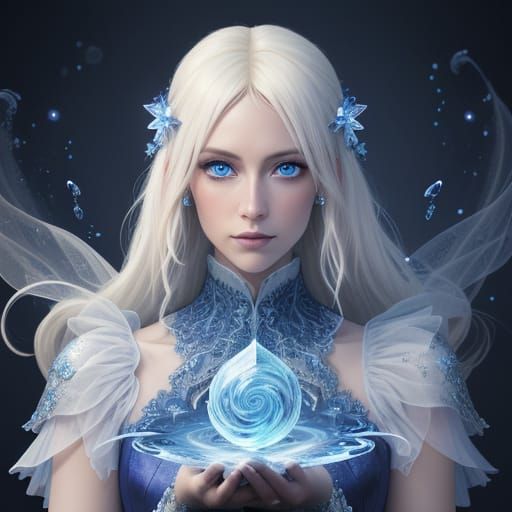 Fantasy Portrait of a Girl with Magical Powers