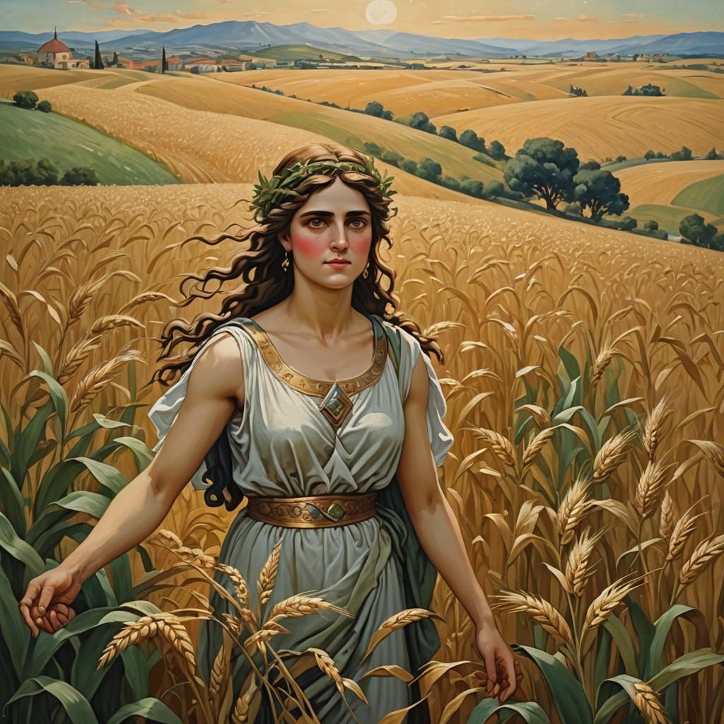 Demetra, the Greek goddess of agriculture (1)