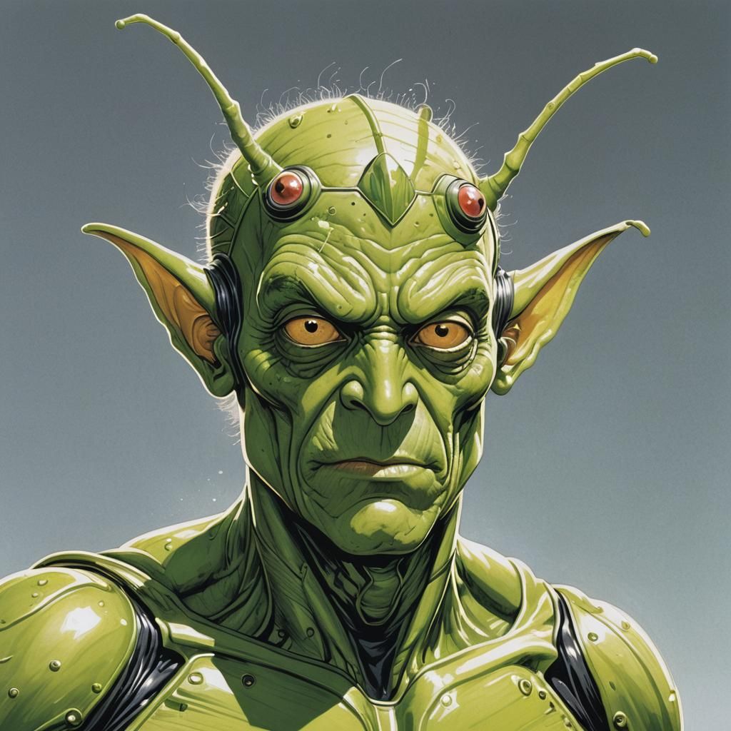 Ambush Bug in Comic Book Style