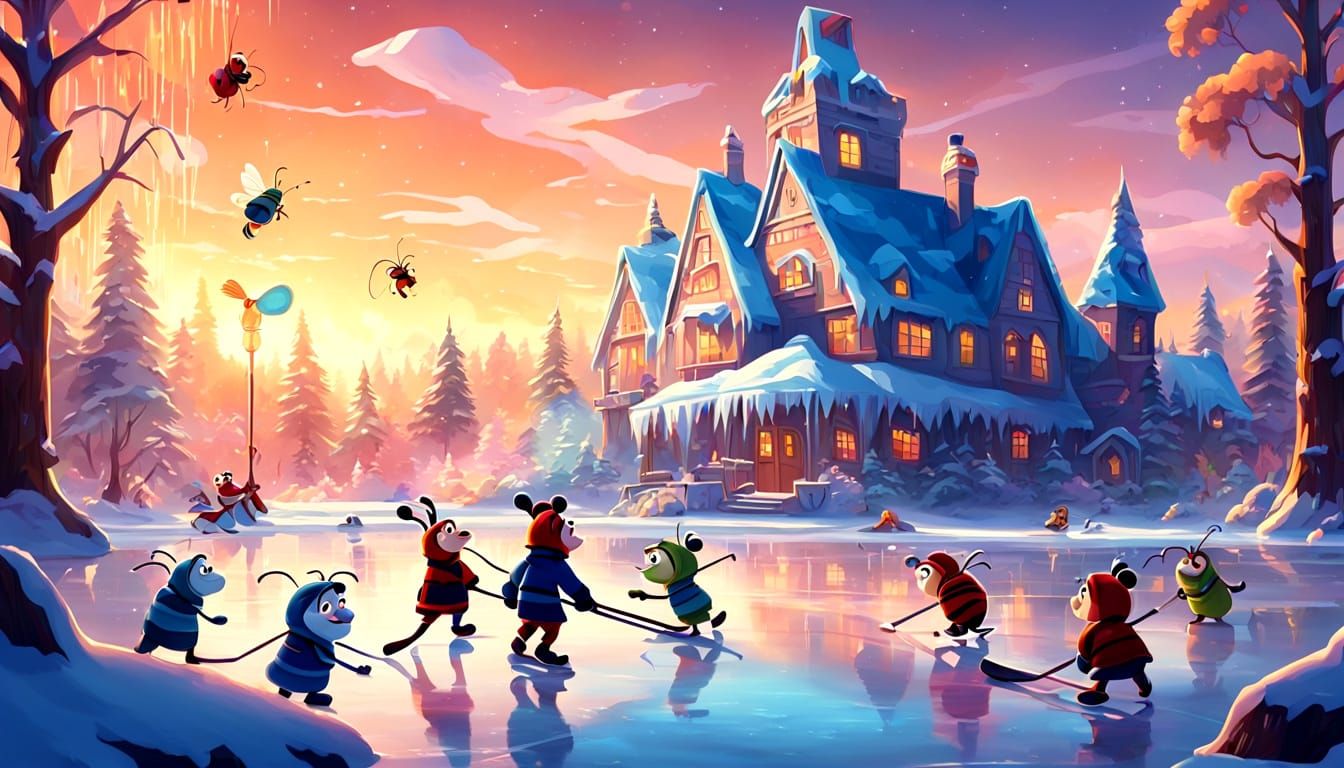 Bugs Bunny Hockey in Classic Disney Style