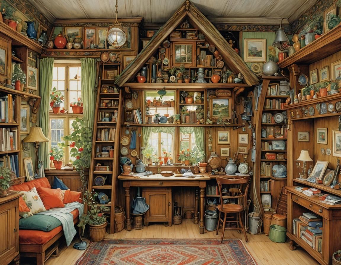 Entangled Crooked House Illustration