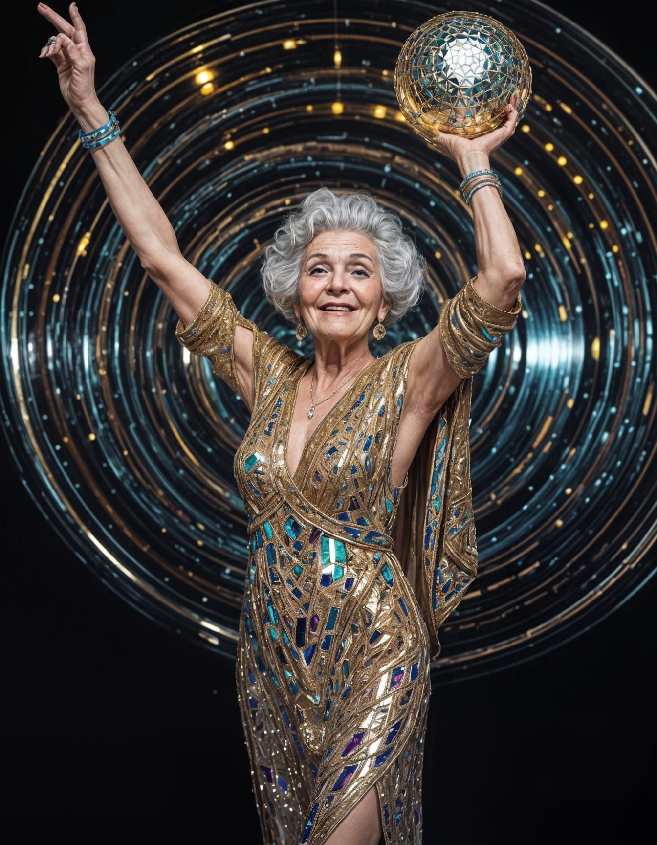 Centenarian Disco Queen Sways to the Beat