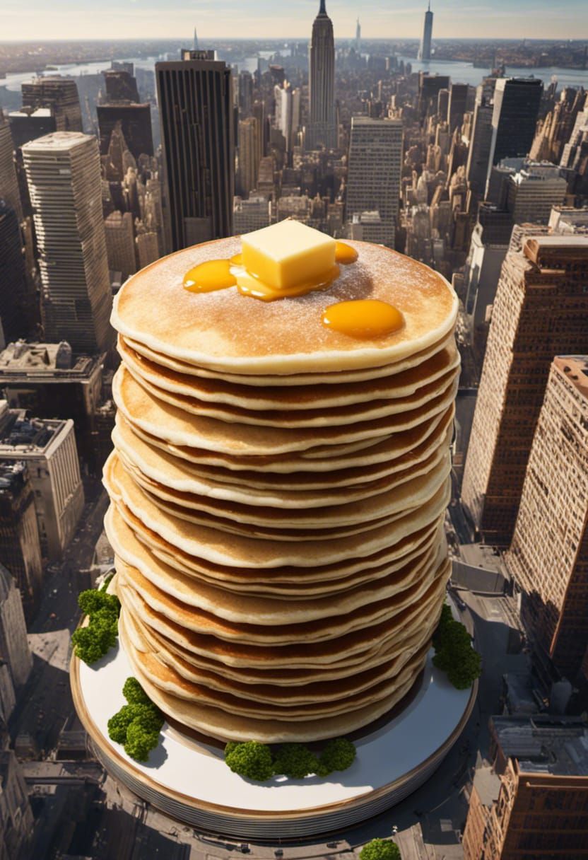 Giant Pancake Skyscrapers in New York City