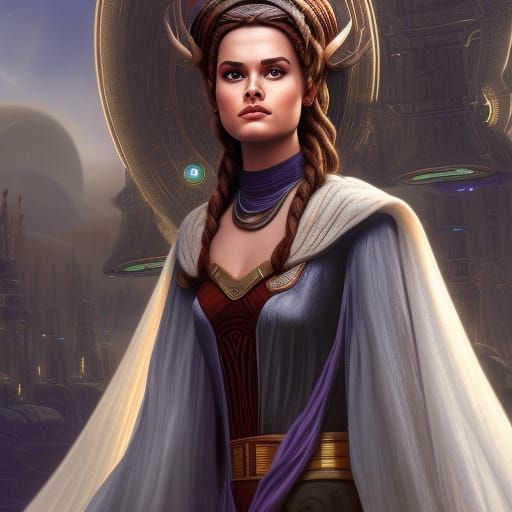 Padme Amidala: Detailed Matte Painting