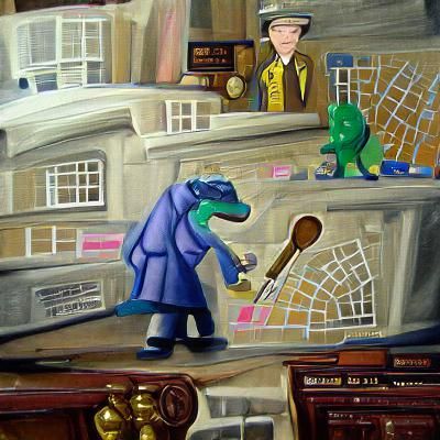 Dinosaur Detective Solves Mystery on Baker Street