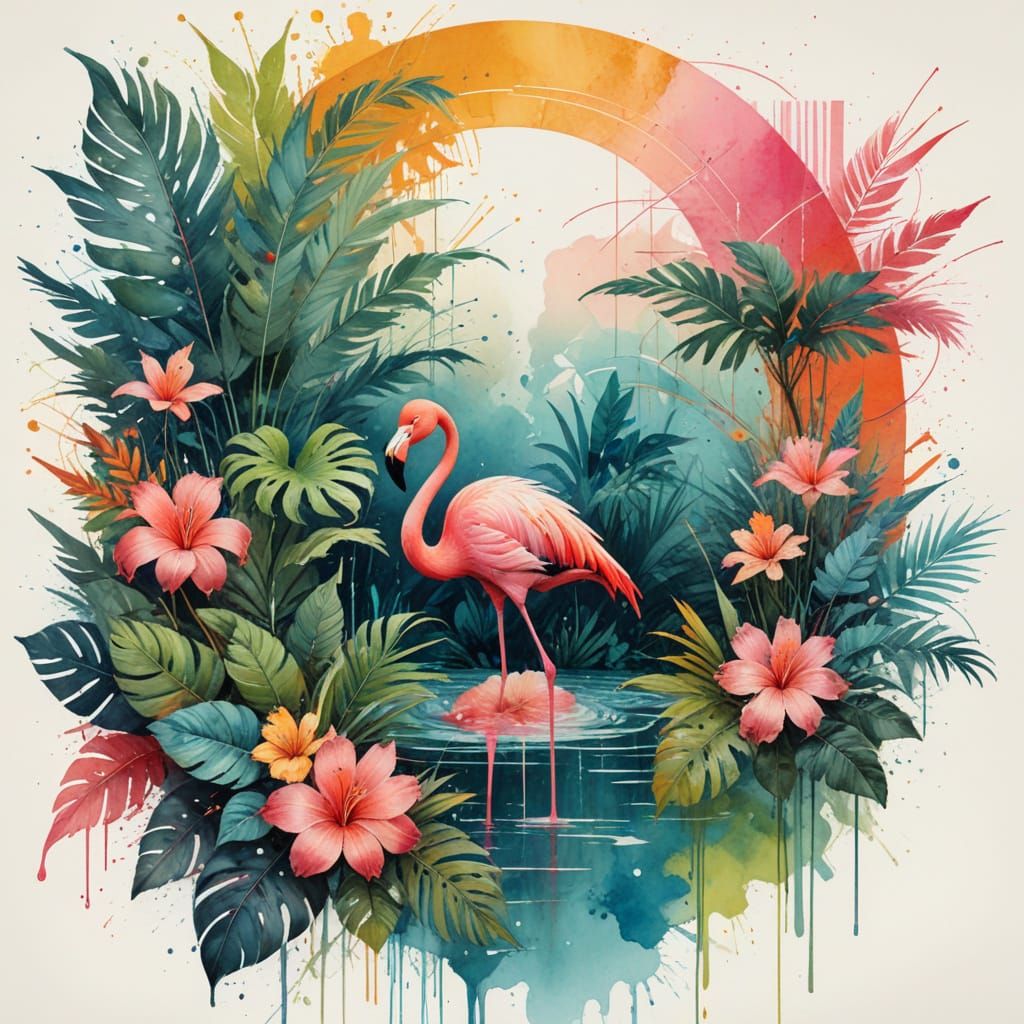 Surreal Tropical Oasis Celebrates Nature's Fleeting Beauty