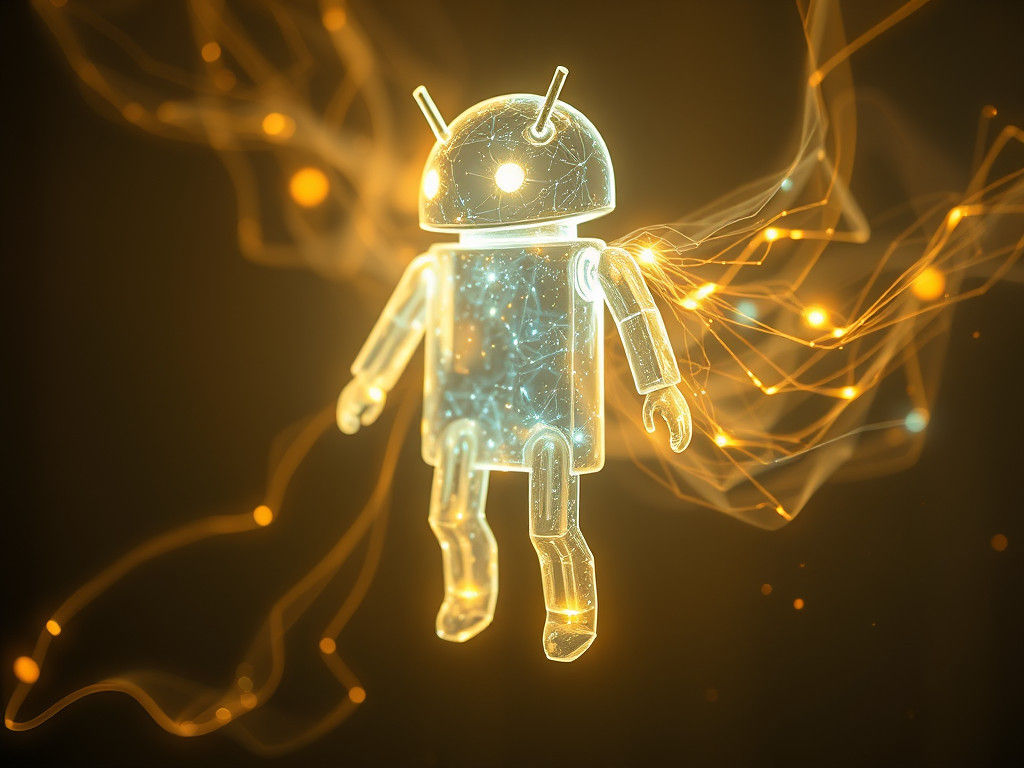 Android of Light: Surreal Ethereal Glow