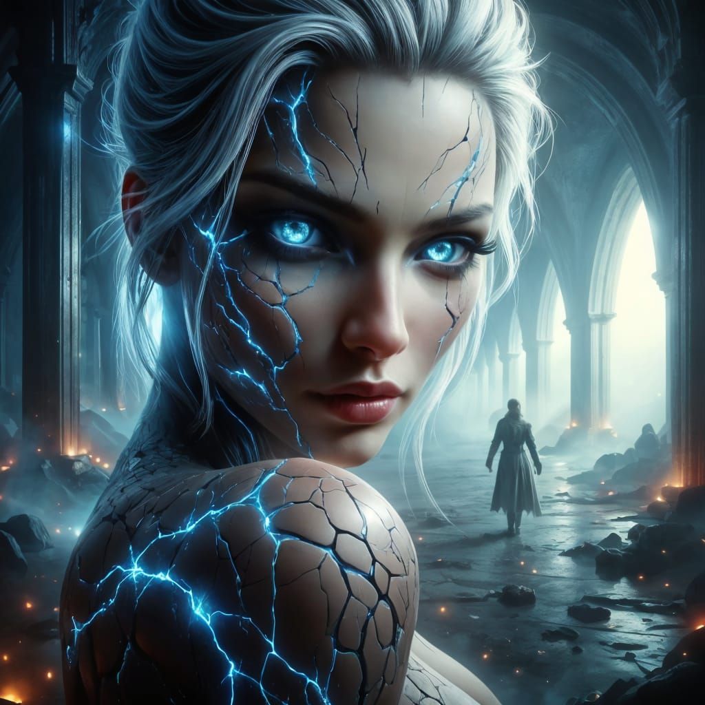 Fearless Adventurer Conquers Endless Säulenhallen in a Mysti...